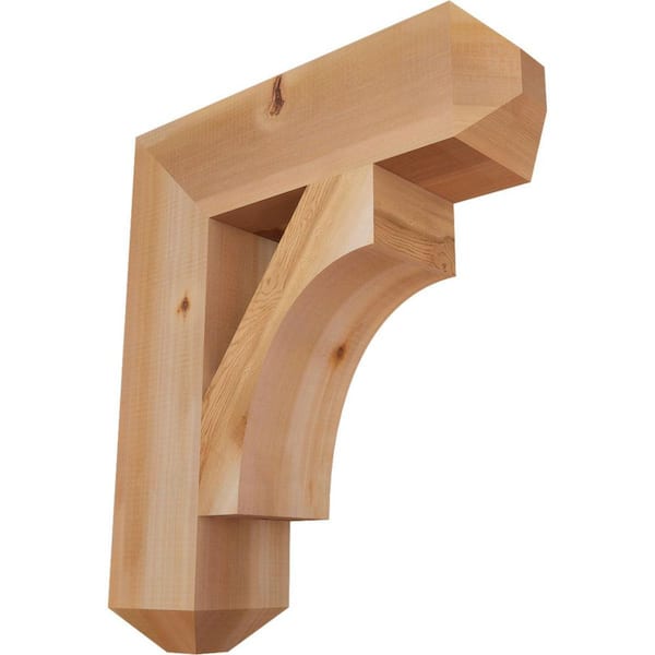 Ekena Millwork 5.5 in. x 26 in. x 22 in. Western Red Cedar Westlake Craftsman Smooth Bracket