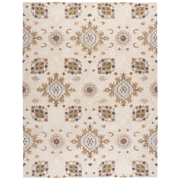 Metro 9 ft. x 12 ft. Beige/Green Persian Area Rug