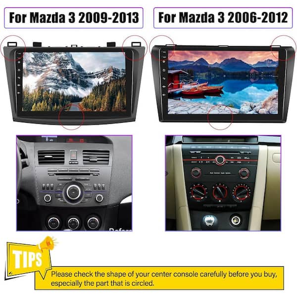 Mazda 3 | Autoradio | CarPlay & Android Auto | Android 15.0 | 2009 t/m 2013