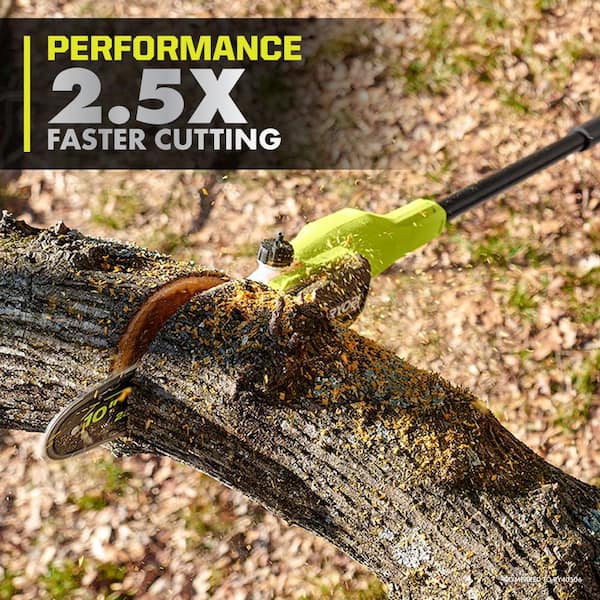 RYOBI 40V HP Brushless 10 in. Pole Saw with Extra Chain, 2.0 Ah