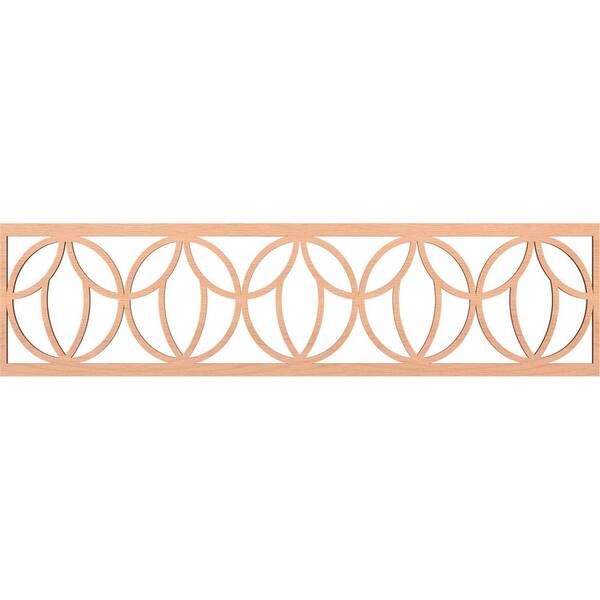 Ekena Millwork Shoshoni Fretwork 0.25 in. D x 47 in. W x 12 in. L Alder Wood Panel Moulding