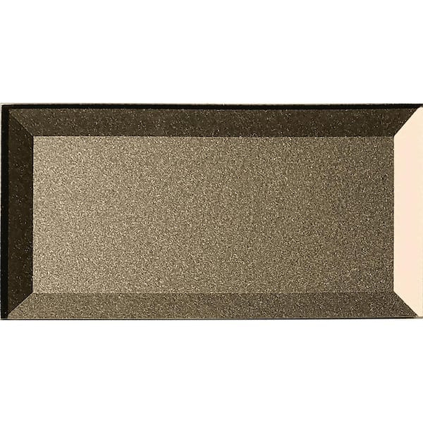 ABOLOS Secret Dimensions Reverse Beveled Subway Bronze 3 in. x 6 in. Glass Peel and Stick Tile (12 sq. ft./Case)