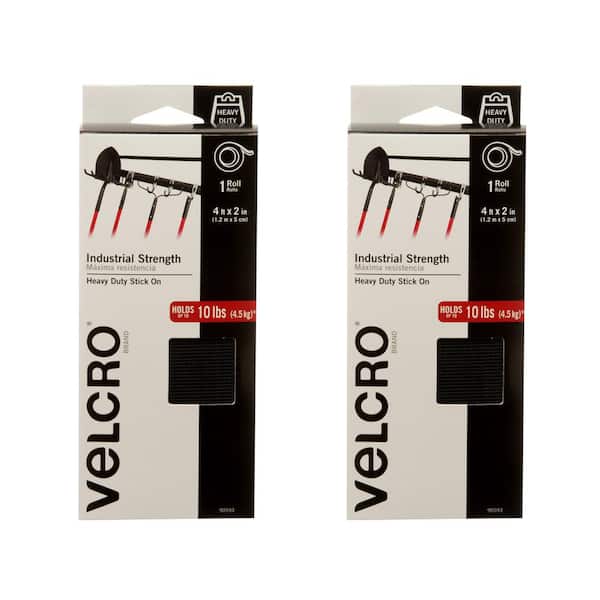 VELCRO 4 ft. x 2 in. Industrial Strength Tape (2-Pack Combo)