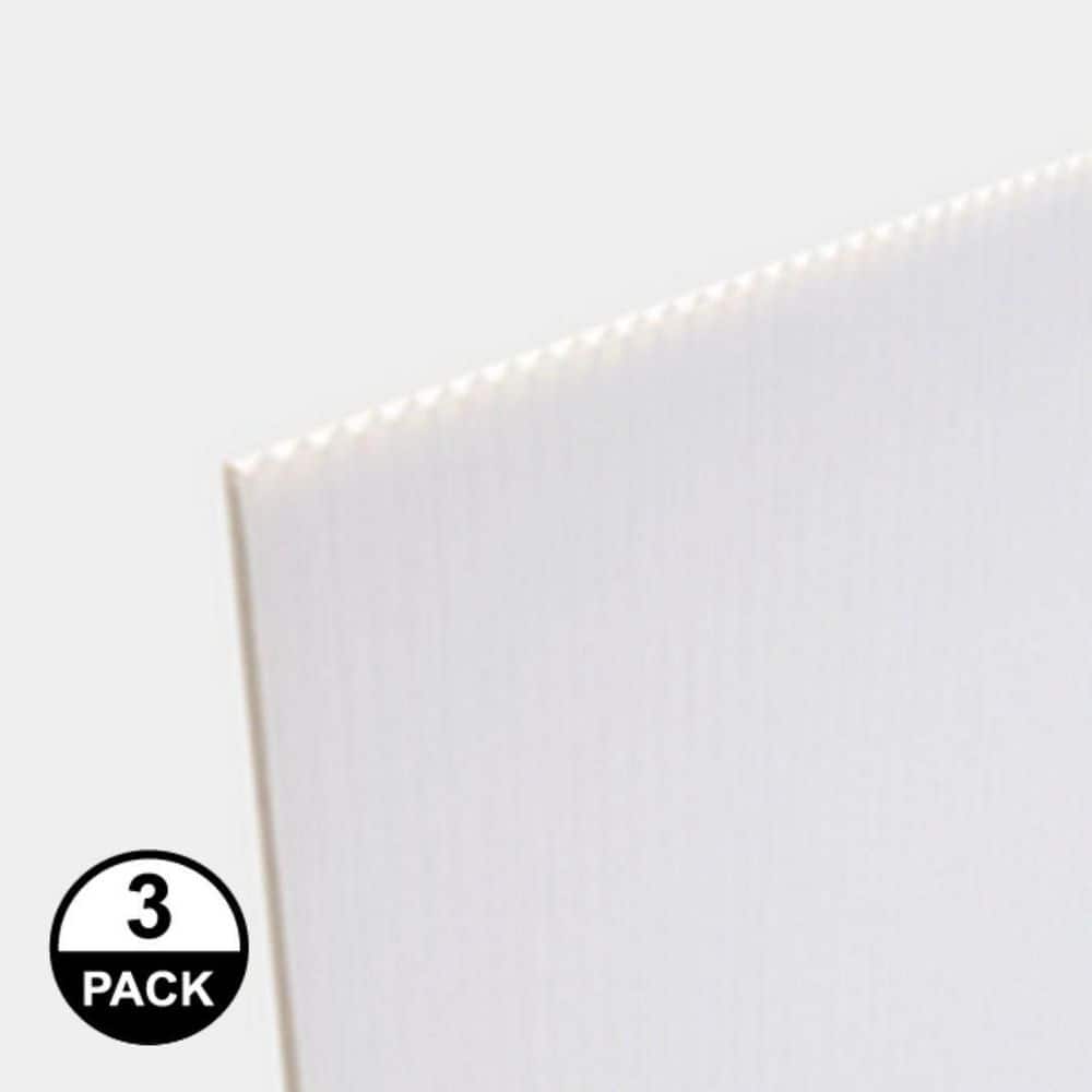 10mm Corrugated plastic sheets: 48 X 48 :10 Pack 100% Virgin White