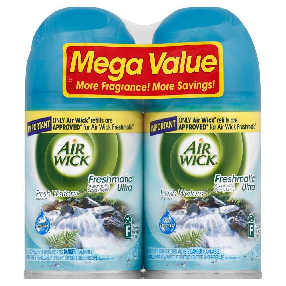 Air Wick Freshmatic Ultra 6.17 Fresh Waters Automatic Air Refill (2-Pack)-62338-82093 - The Home Depot