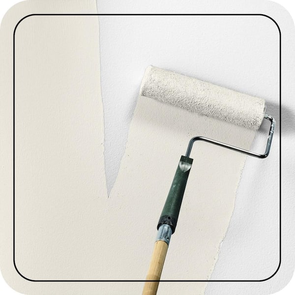 1 gal. #GR-W15 Palais White Eggshell Enamel EcoMix Plant-Based Interior Paint & Primer