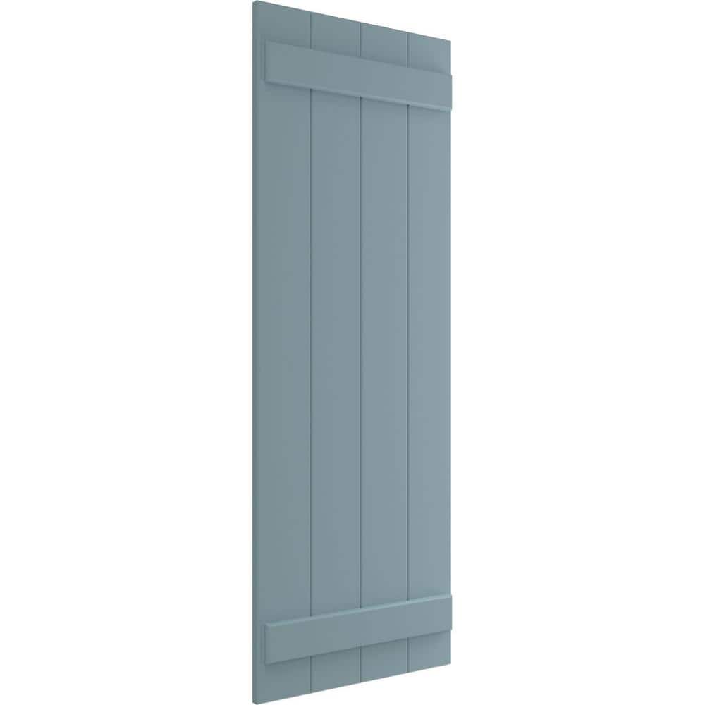 Peaceful Blue PVC Board-n-Batten Shutters 21.5"W x 28"H