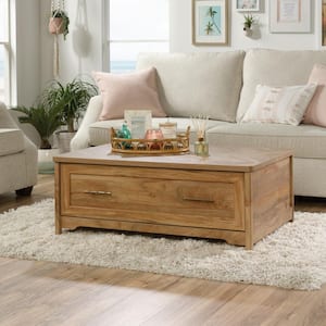 Coral Cape 43 in. Sindoori Mango Large Rectangle Composite Coffee Table with Drawers