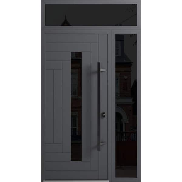 VDOMDOORS 0130 48 in. x 96 in. Left-hand/Inswing Sidelight and Transom ...