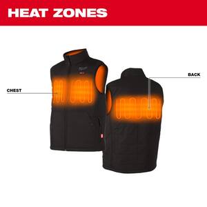 Men's Medium M12 12-Volt Lithium-Ion Cordless Axis Black Heated Vest Kit with (1) 2.0Ah Battery and Charger