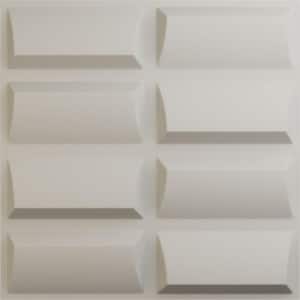 19 5/8 in. x 19 5/8 in. Robin EnduraWall Decorative 3D Wall Panel, Satin Blossom White (12-Pack for 32.04 Sq. Ft.)