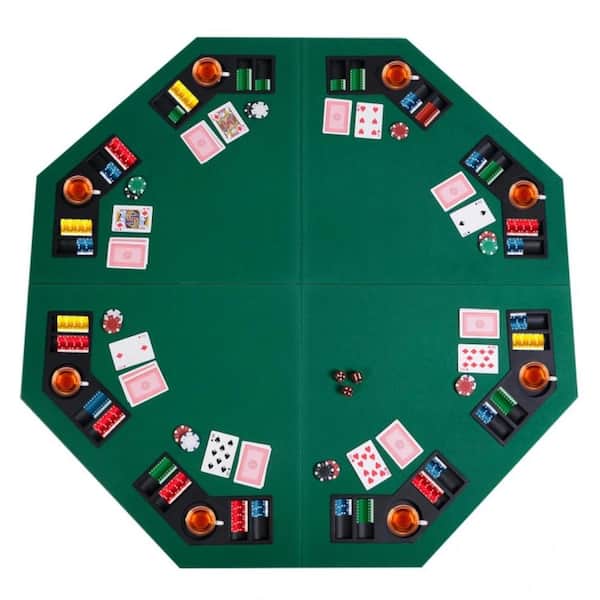 RayChee 8 Player Poker Table Foldable, Octagon Portable