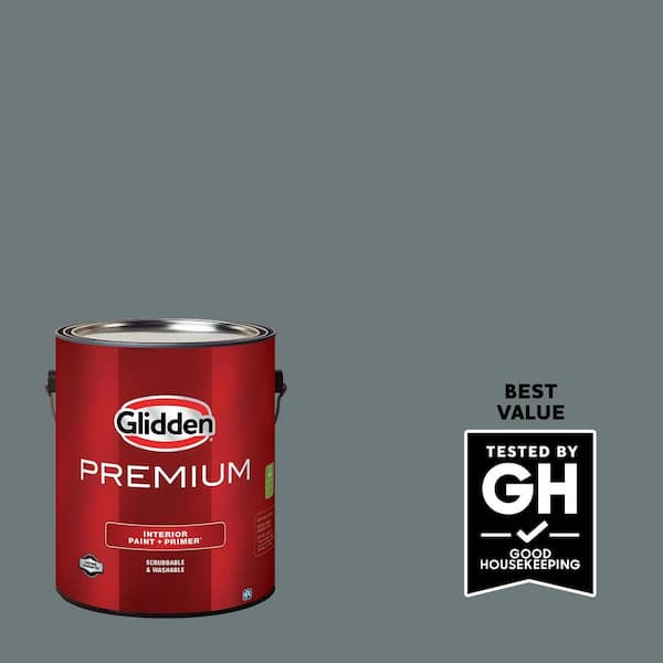 Glidden Premium 1 gal. PPG1036-6 Phantom Semi-Gloss Interior Latex Paint