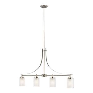 Generation Lighting Elmwood 9-Light Brushed Nickel Modern Transitional ...