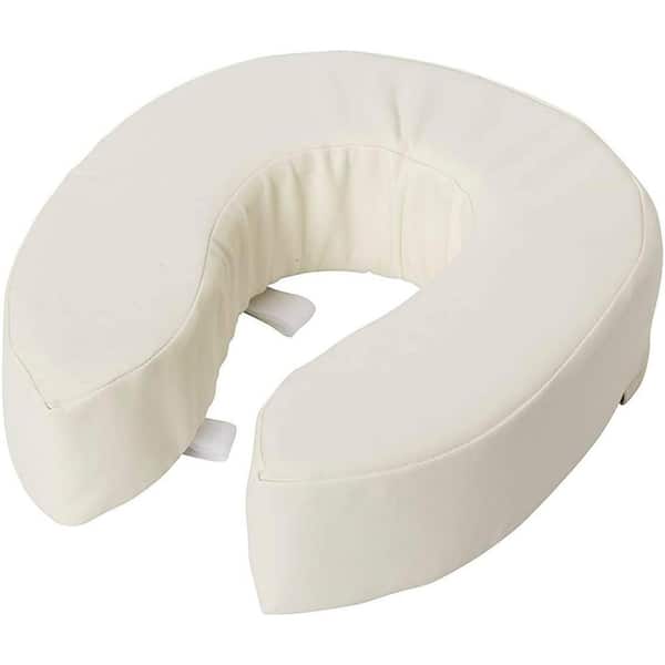 Dmi Vinyl Cushion 4 In Round Front Toilet Seat White 520 1247 1900 - Memory Foam Toilet Seat Cushion