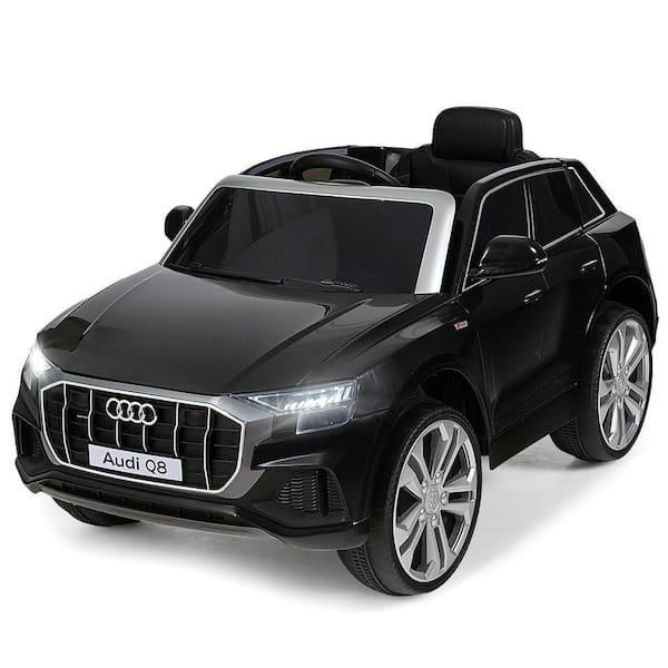 Costway Licensed AudiQ8 Kids Ride On Car with 2.4G Remote Control MP3 LED Lights Black