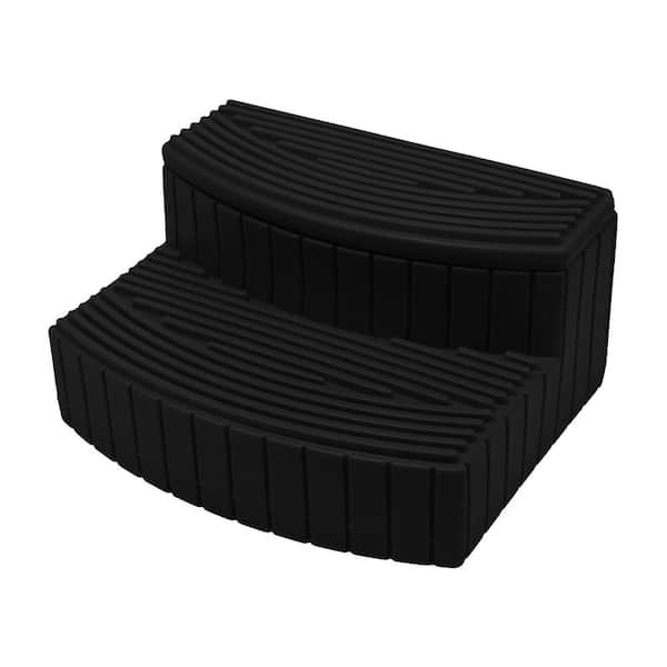Good Ideas Good Ideas Sora Steps Lightweight Plastic Outdoor & Indoor Storage Step, Black