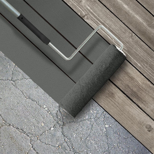 5 gal. #PPU25-02 Black Locust Textured Low-Lustre Enamel Interior/Exterior Porch and Patio Anti-Slip Floor Paint