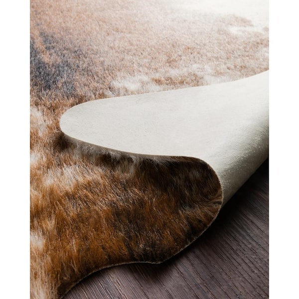Grand Canyon Coffee/Ivory 6 ft. 2 in. x 8 ft. Transitional Area Rug