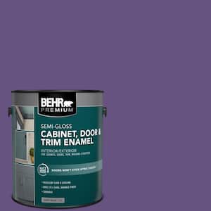 1 gal. #HDC-MD-25 Virtual Violet Semi-Gloss Enamel Interior/Exterior Cabinet, Door & Trim Paint
