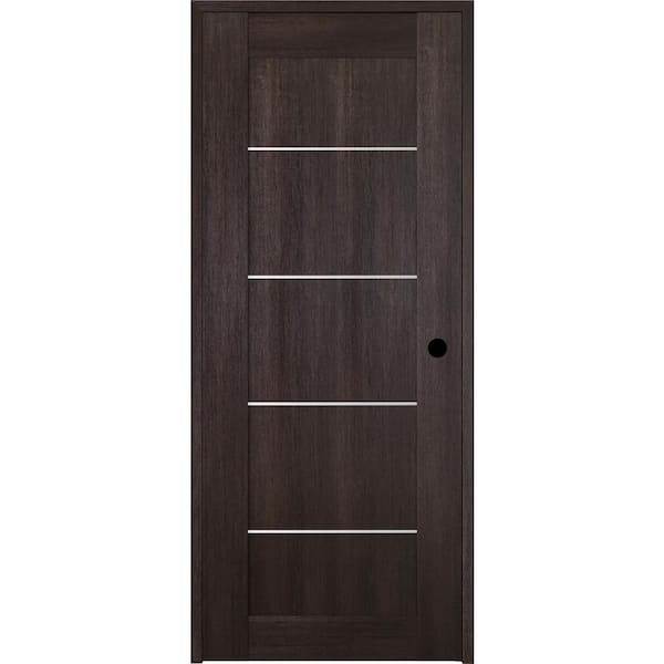 Belldinni Vona 32 in. x 80 in. Left-Handed Solid Core Veralinga Oak Textured Wood Single Prehung Interior Door