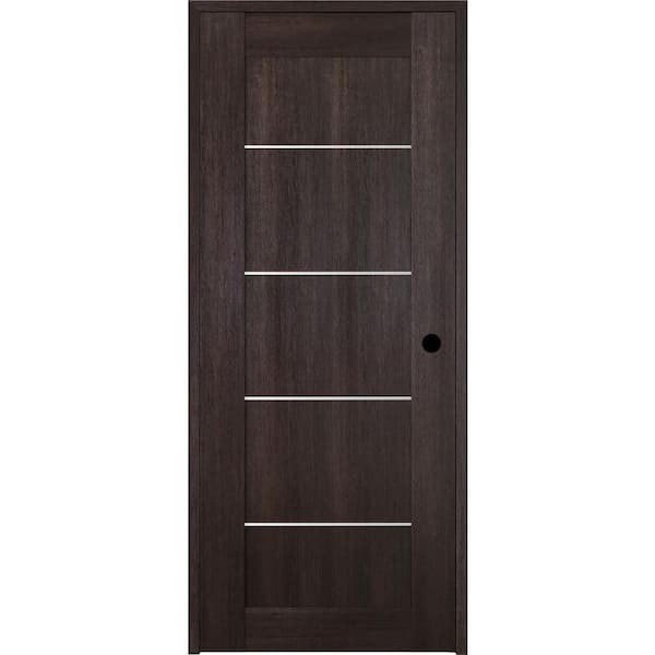 Belldinni Vona 24 in. x 80 in. Left-Handed Solid Core Veralinga Oak Textured Wood Single Prehung Interior Door