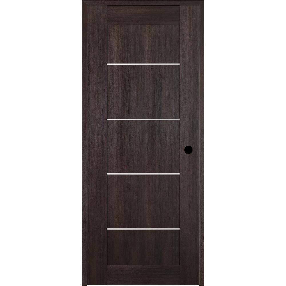 Vona 36 in. x 80 in. Left-Handed Solid Core Veralinga Oak Textured Wood Single Prehung Interior Door price history on PriceWatchPro