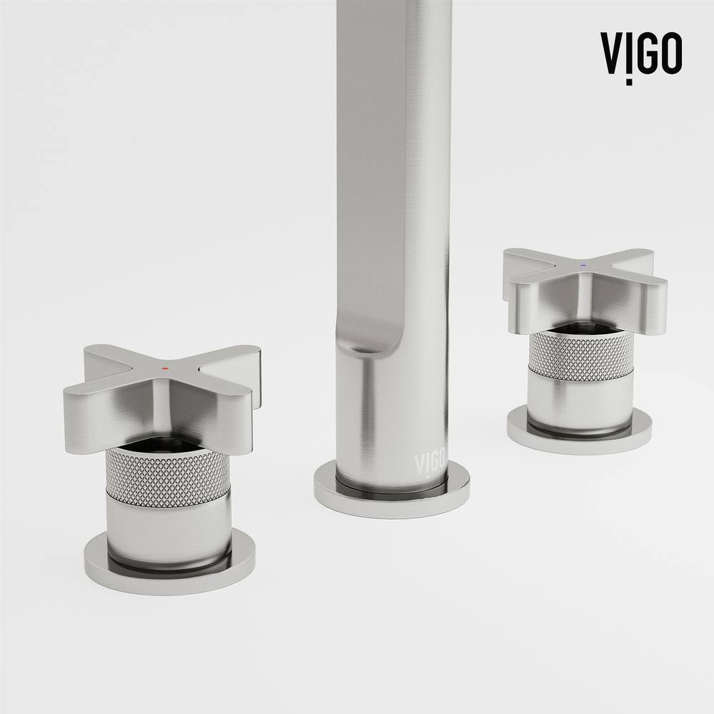 Wythe Urban Aesthetic Brushed Nickel Widespread Bathroom Faucet