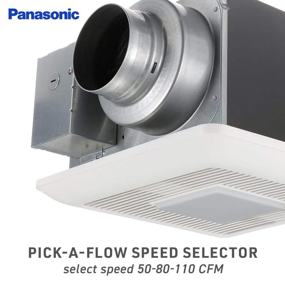 WhisperCeiling White LED Ceiling Ventilation Fan with Night Light