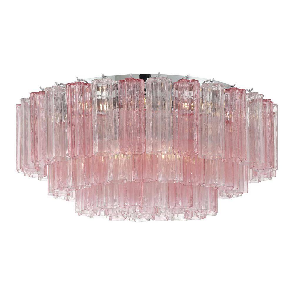 Addis 16 Light Polished Chrome Flush Mount price history on PriceWatchPro