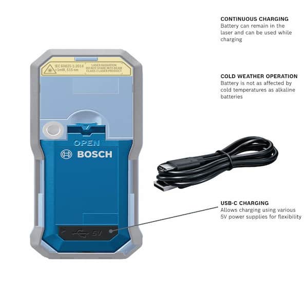 3.7V Lithium-Ion 1.0 Ah Battery with USB Charging for select Bosch products