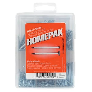 Homepak 6 oz. Wire Nails and Brads Assorted Kit