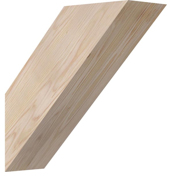 Ekena Millwork 5 1/2"W x 16"D x 16"H Traditional Smooth Knee Brace, Douglas Fir