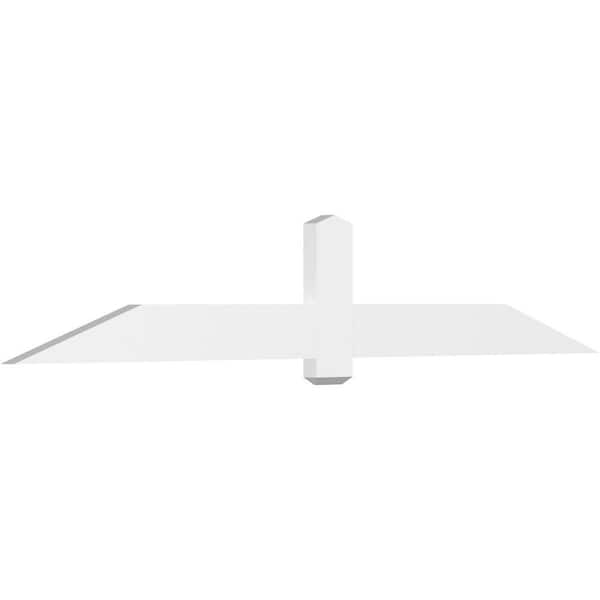Ekena Millwork Eugene 96 in. W x 16 in. H x 2 in. D Signature Polyurethane Bracket