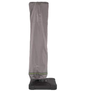 Duck Covers Soteria 101 in. Grey Offset Umbrella Cover with Integrated Installation Pole