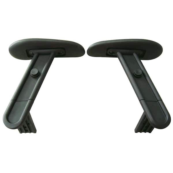 OSP Home Furnishings Black Adjustable Drafting Chair Arms
