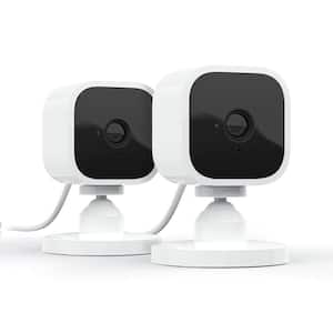 Mini Indoor Wired 1080p Wi-Fi Security Camera - White (2-Pack)
