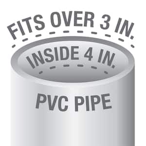3 in. to 4 in. PVC Drain with 5 in. Stainless Steel Screw-Tite Strainer
