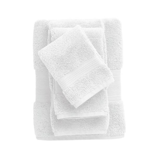 Gloria Romantic Egyptian Cotton Bathroom Towels - 100 White - 55x100cm