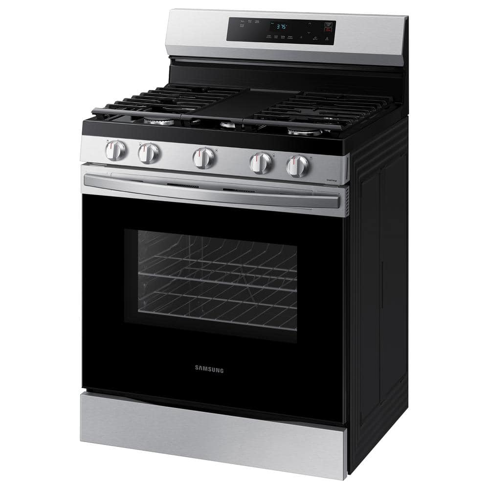 Samsung 30" Stainless Steel Freestanding Gas Range with Griddle