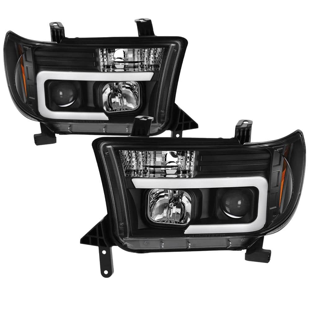 ブティック USヘッドライト Spyder Auto 5012029 Haloプロジェクターヘッドライトがフィット07-13 Sequoia  Tundra Spyder Auto 5012029 Halo Projector Headlight