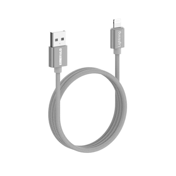 6 ft. Braided Cable Lighting to Standard USB Charging Cable for iPhone and iPads