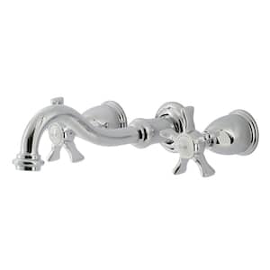 Hamilton 2-Handle Wall Mount Tub Faucet in Polished Chrome (Valve Included)