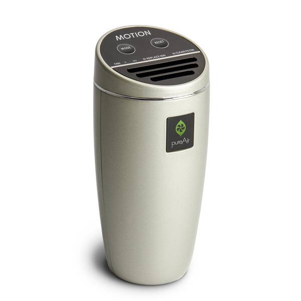 GreenTech Environmental Filterless Air Purifier Compact for Vehicle, Cluster Ion Technology, Champagne