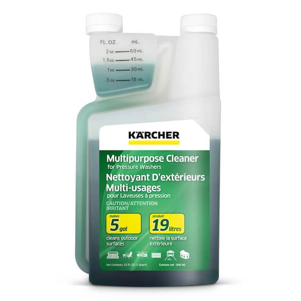 Karcher 1 qt. Multi-Purpose Pressure Washer Cleaning Detergent Soap Concentrate - Perfect for All Outdoor Surfaces
