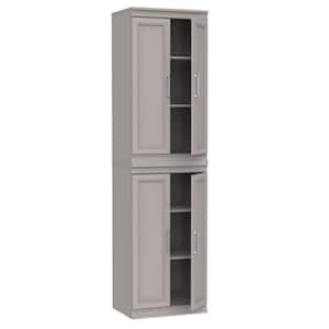 Modular Storage 21.38 in. W Smoky Taupe Reach-In Tower Wall Mount 6-Shelf Wood Closet System