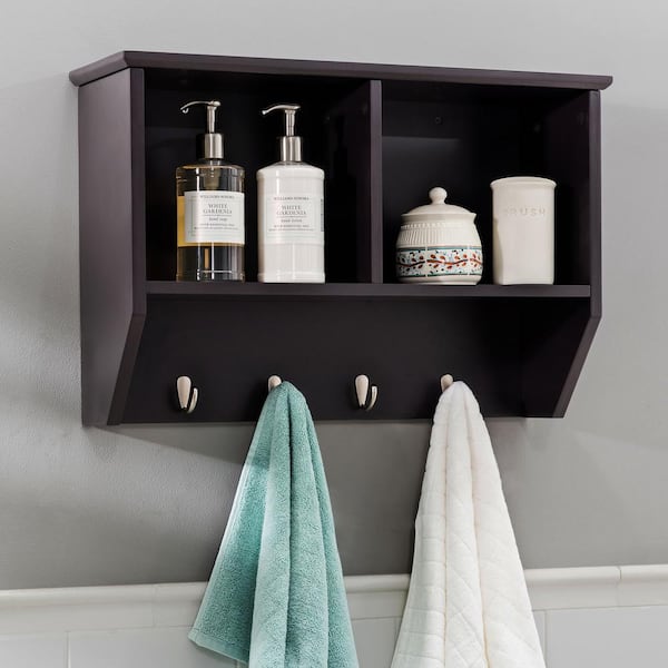 30-50 Cm Space Aluminum Black Bathroom Shelves, Kitchen Wall Shelf