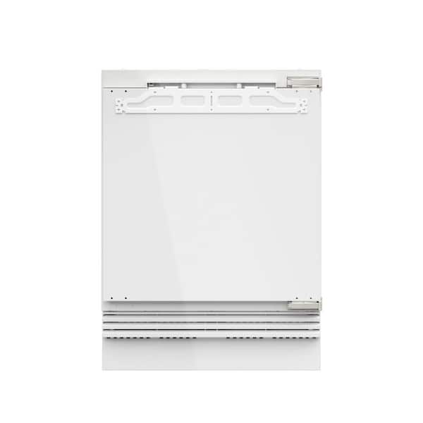 24 in. 3.74 cu.ft. Frost Free Built-in Panel Ready Residential Upright Freezer in White Quick Freezing LED Touch Control