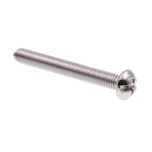 #10-32 x 1-1/2 in. Grade 18-8 Stainless Steel Phillips/Slotted Combination Drive Round Head Machine Screws (100-Pack)