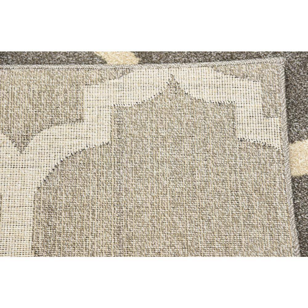 8' x 8' Dark Gray Trellis Square Area Rug
